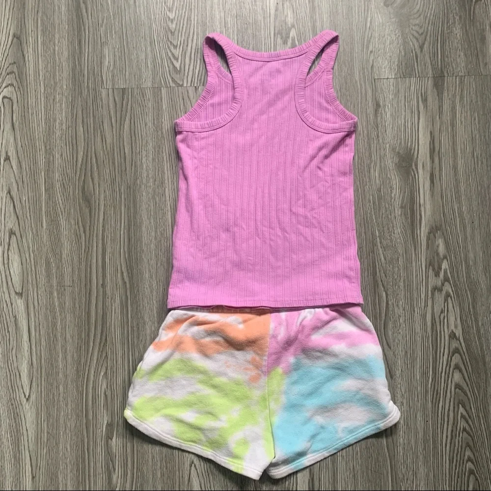 Tye Dye Girl’s Matching Tank and Short Set
